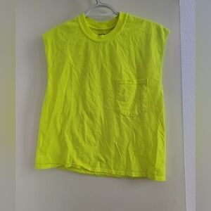 Gildan Neon Yellow Kids Tank Top